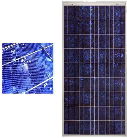 Polycrystalline solar panels