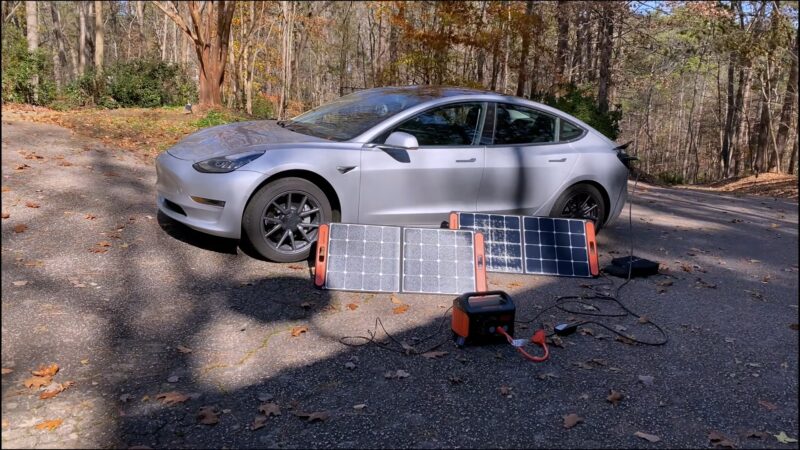 Charging Tesla with Solar Panels